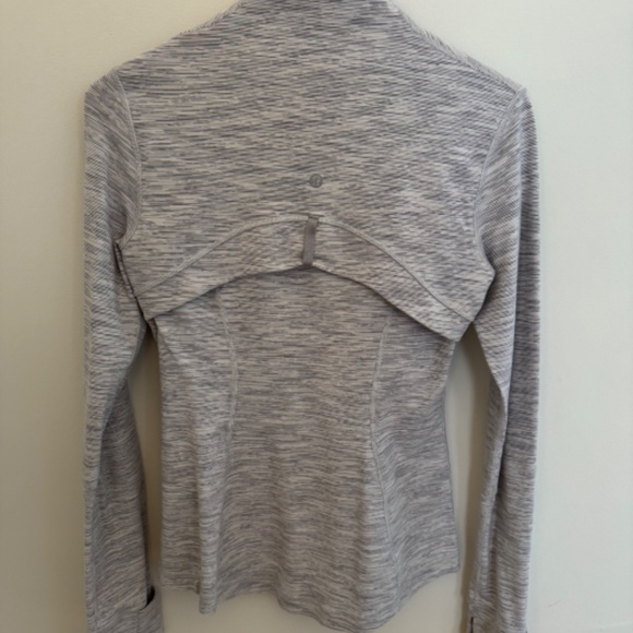 LULULEMON FITTED DEFINE JACKET SZ 6 GREY SPACE DYE - Picture 3 of 3